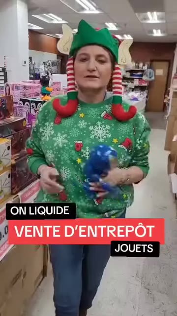 Vente d'entrepôt jouets - esprit des fêtes