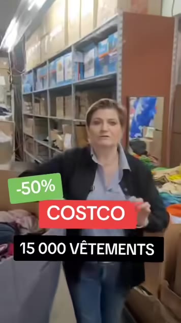 Nouveau camion Costco - plus de 15000 vêtements