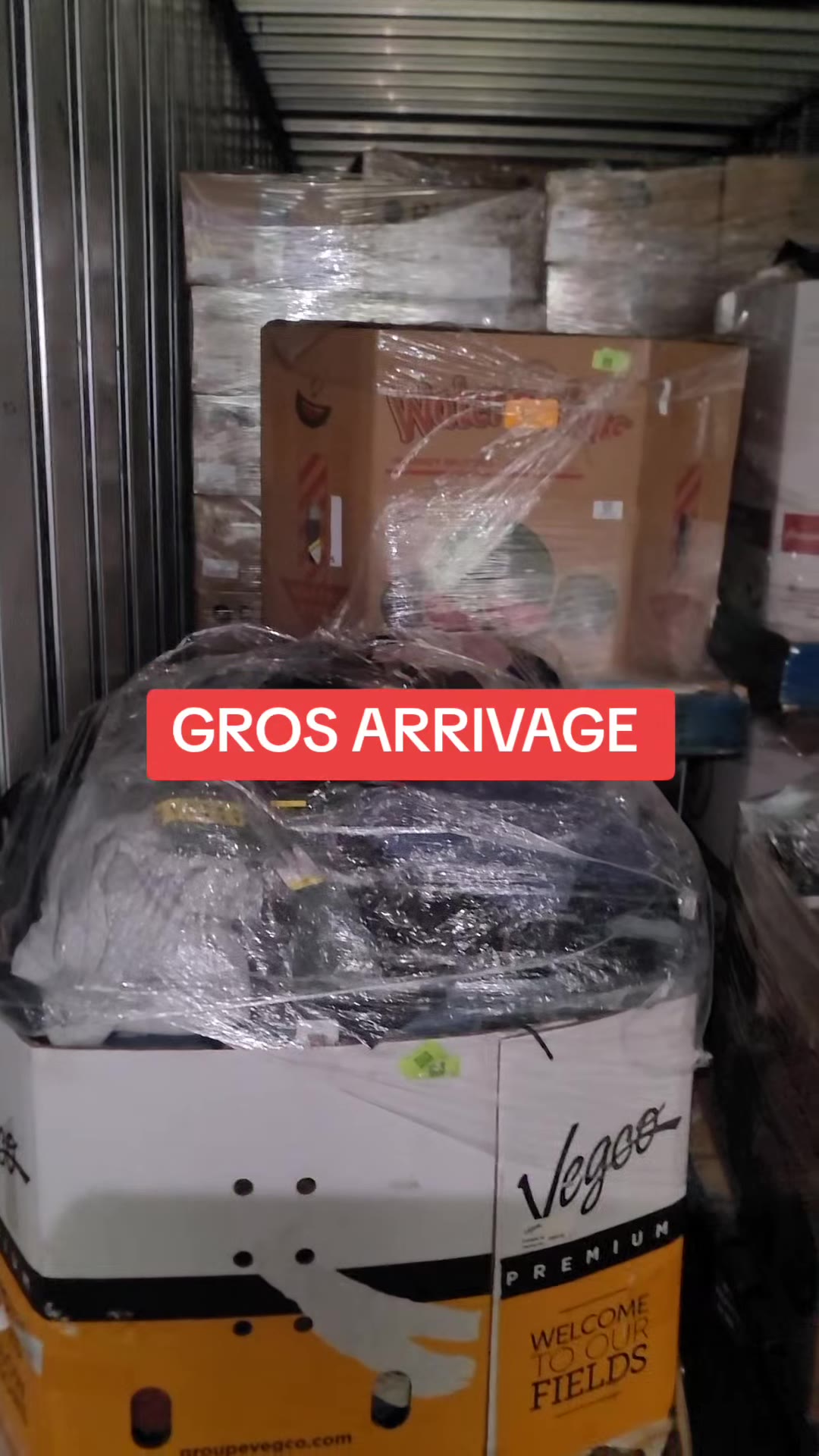 Nouvel arrivage de stock (gros camion)