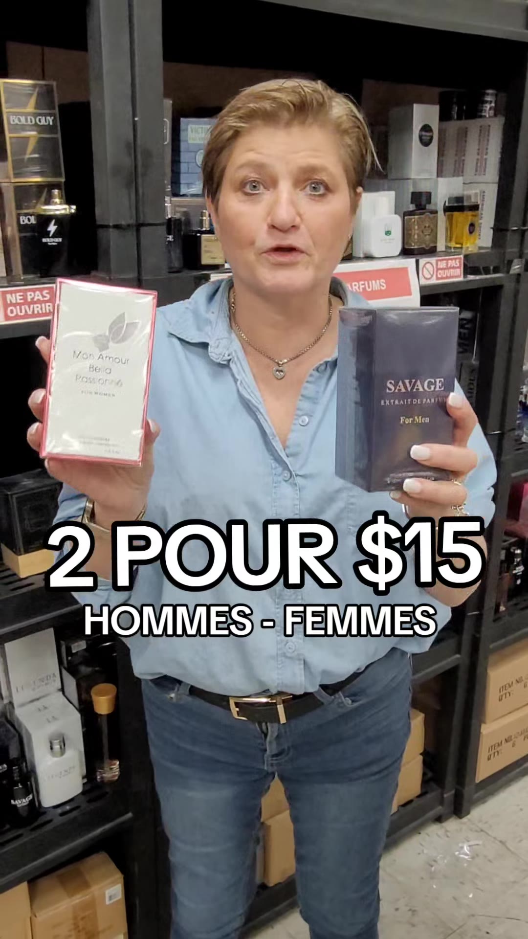 Arrivage massif de parfums (15000 bouteilles)