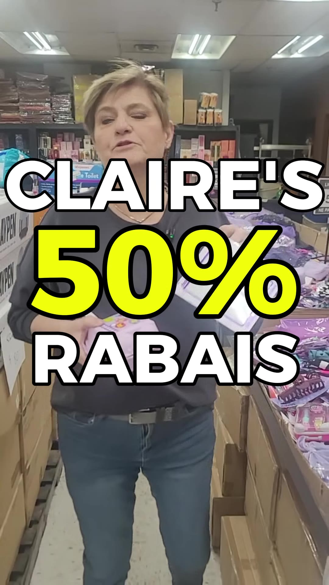 Liquidation Claire's a moitie prix