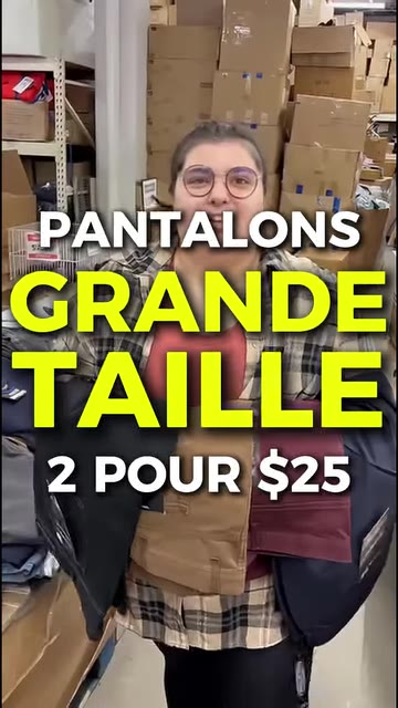 Pantalons grande taille