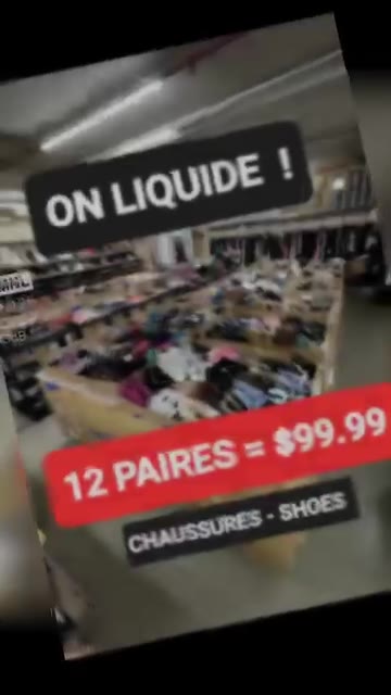 Liquidation chaussures - 12 paires