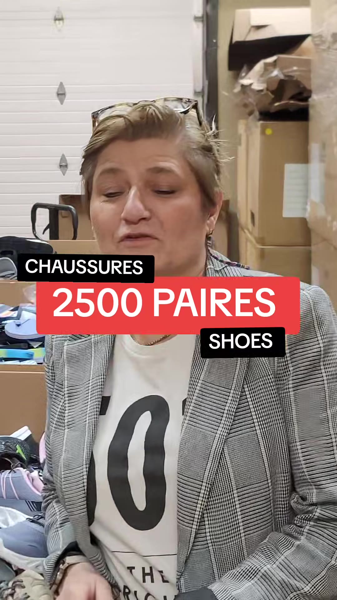 Arrivage massif de chaussures (2500 paires)