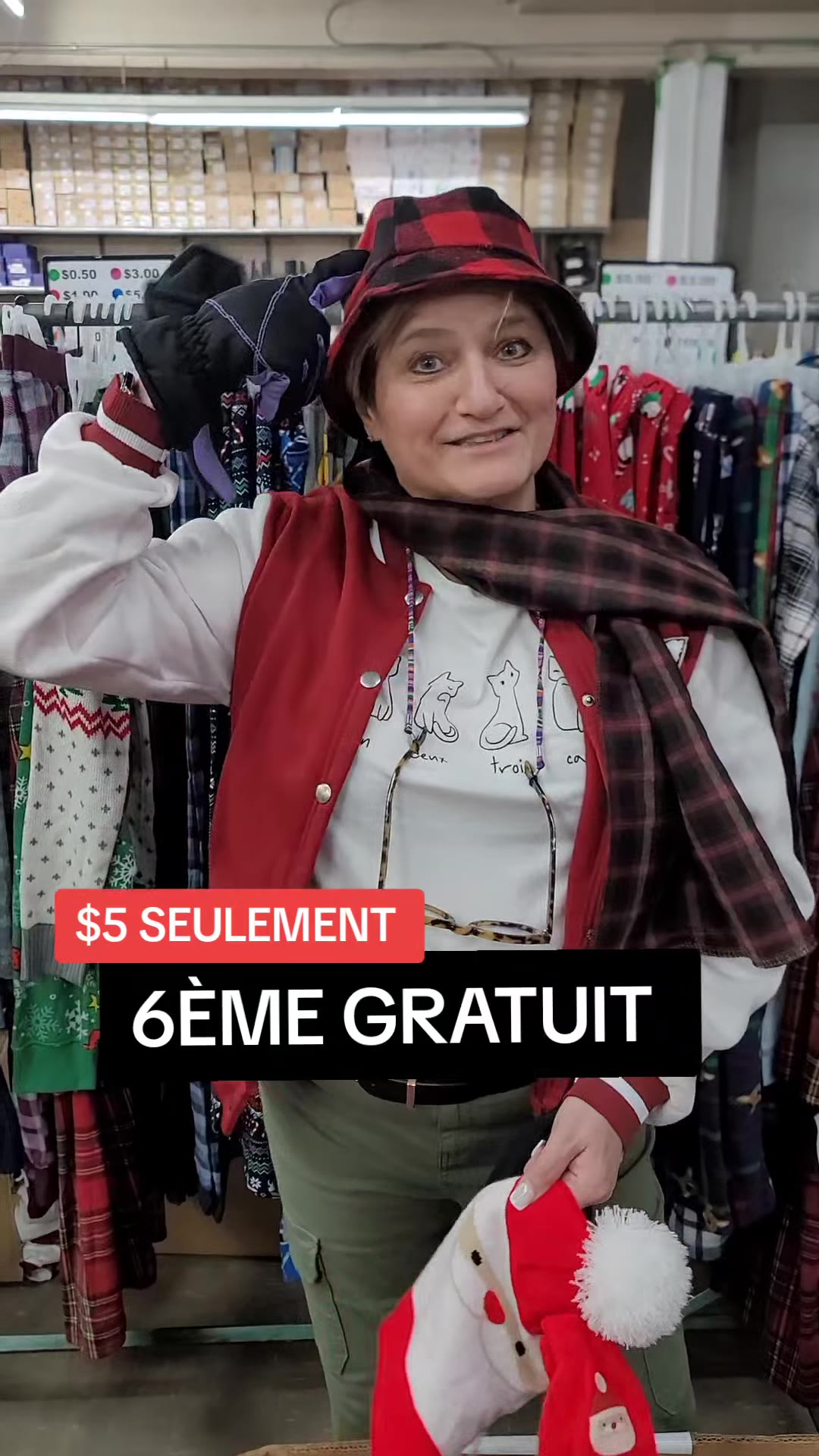 Vente d'hiver: gants, chapeaux, écharpes