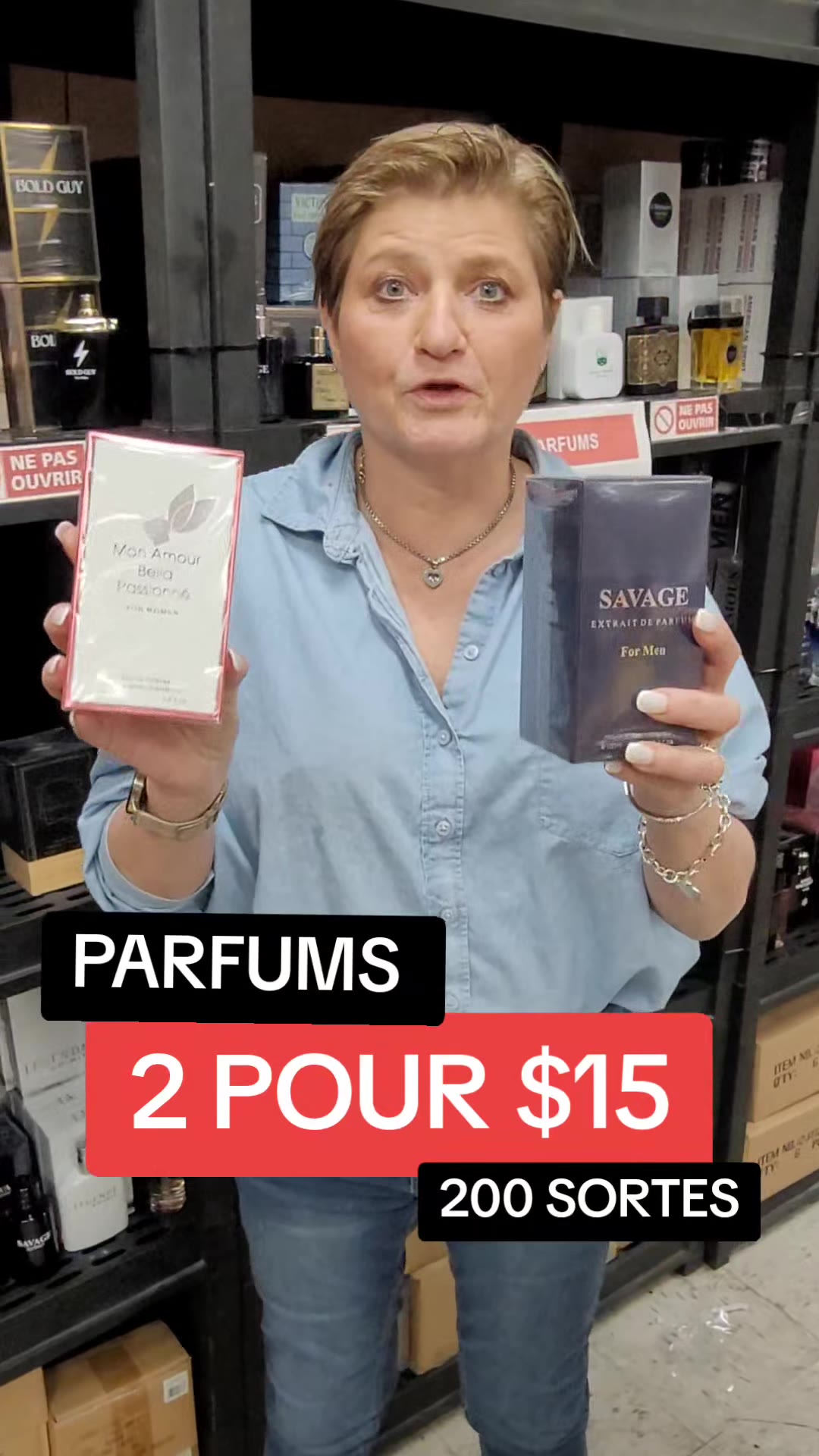 Arrivage massif de parfums