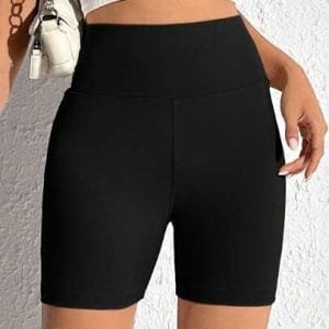Ezwear Summer Solid Tummy Control Biker Shorts