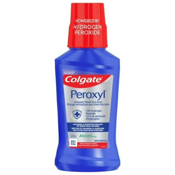 Colgate Peroxyl Mint Mouth Sore Rinse, 237 mL