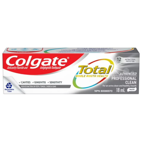 Dentifrice Colgate Total Avancé Nettoyage Professionnel, 18 mL 18 ml