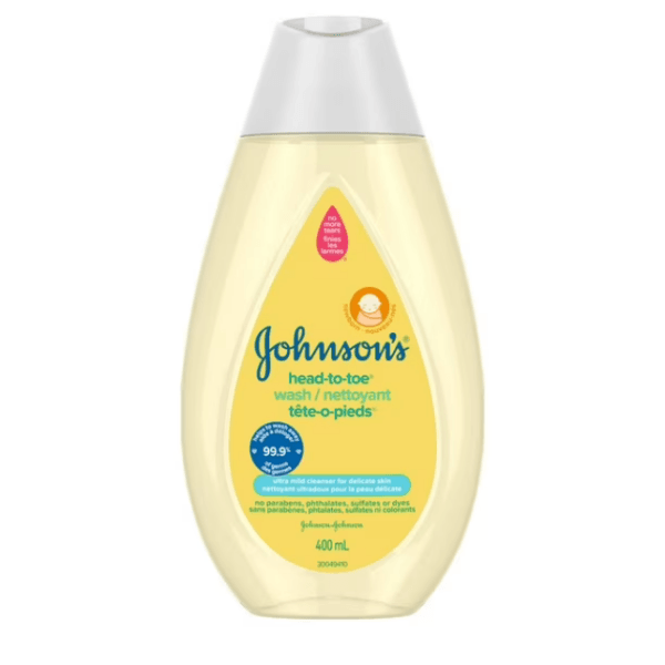Johnsons Head-to-Toe Baby Bath Wash & Shampoo - Body Wash - for Sensitive Skin - Tear Free, 400 mL