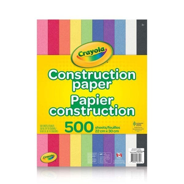 Crayola Construction Paper, 500 Sheets of paper