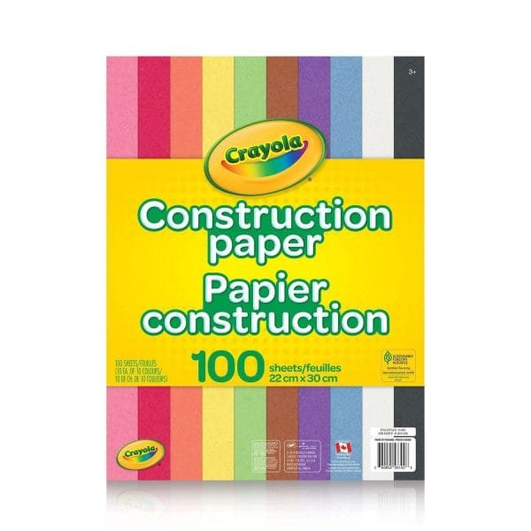 Crayola Construction Paper, 100 Sheets of paper