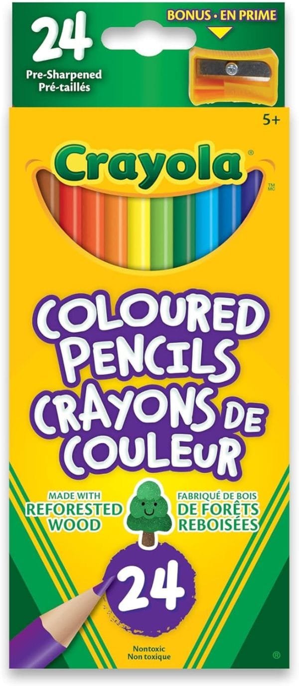 Crayola 24 Coloured Pencils Arts & Crafts
