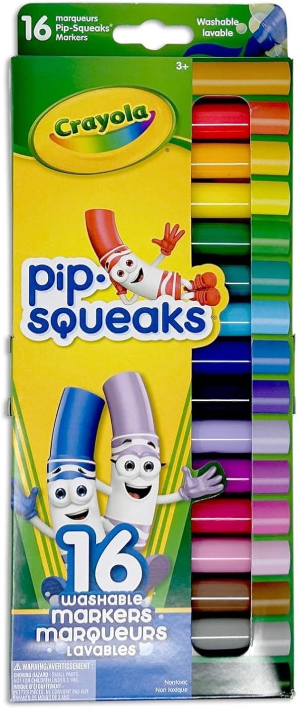 Crayola 16 Pip-Squeaks Broad Line Washable Markers Arts & Crafts
