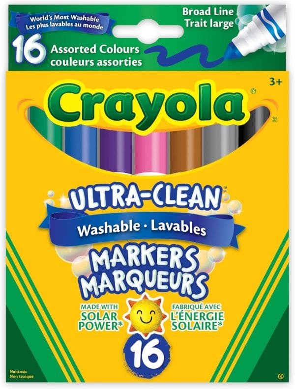 Crayola 16 Washable Broad Line Colossal Markers Arts & Crafts