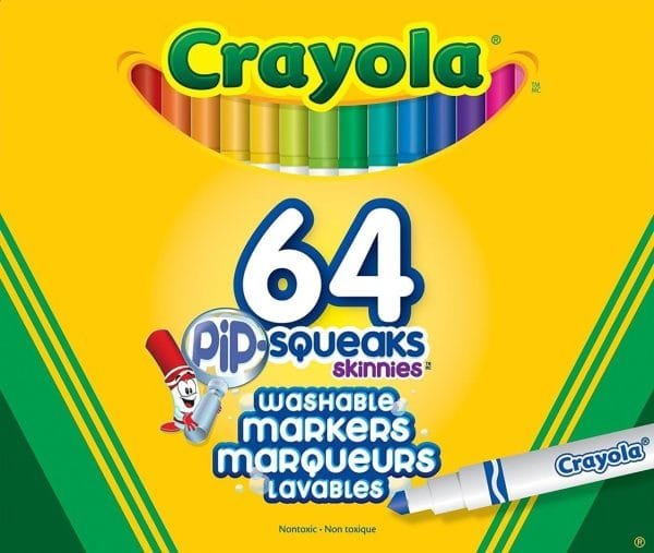 Crayola 64 Pip-Squeak Skinnies Markers Arts & Crafts