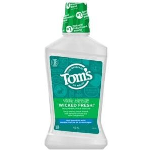 Tom's of Maine Wicked Fresh Cool Mountain Mint Natural Fluoride Free Mouthwash, 473 mL