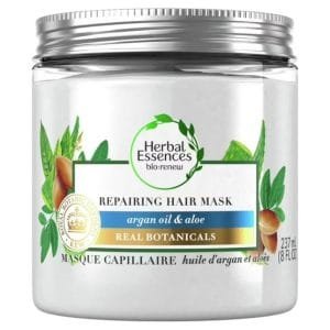 Herbal Essences bio:renew Argan Oil & Aloe Repairing Hair Mask for Dry Damaged Hair, 237 mL