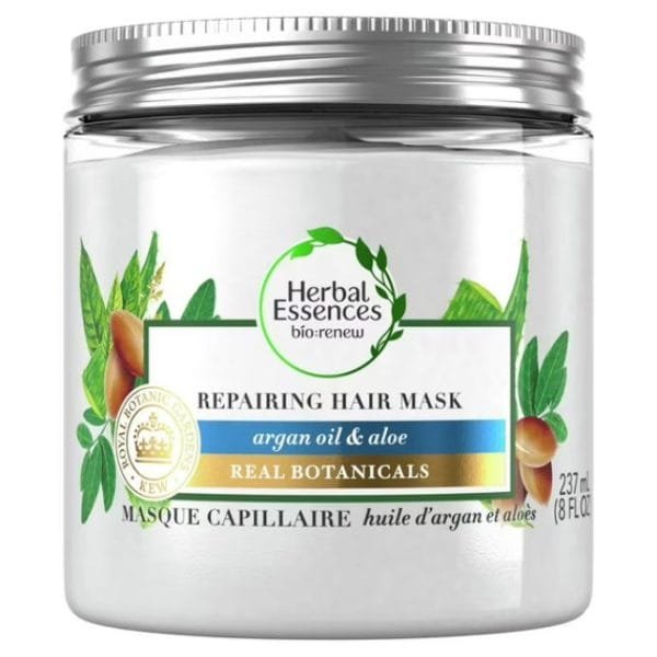 Herbal Essences bio:renew Argan Oil & Aloe Repairing Hair Mask for Dry Damaged Hair, 237 mL