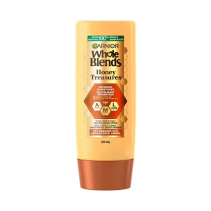 Garnier Whole Blends Honey Treasures Repairing Conditioner for Damaged and Dry Hair, 89 mL