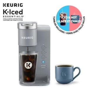 Keurig K-Iced Essentials™ Single Serve Coffee Maker, 3 CUP SIZES 177, 237, and 296 ml