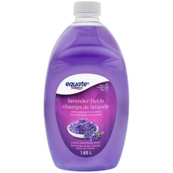 Equate Lavender Fields Liquid Hand Soap Refill, 1.65 L