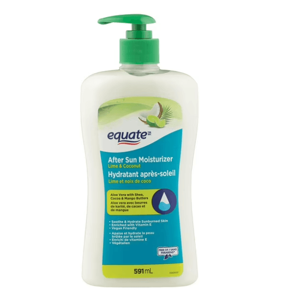 Equate After Sun Moisturizer - Lime Coconut, 591mL
