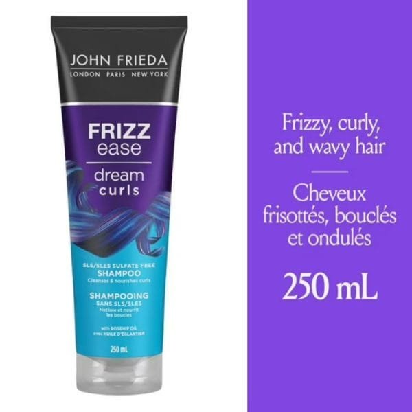 John Frieda Frizz Ease Dream Curls SLS/SLES Sulfate Free Shampoo, 250 mL