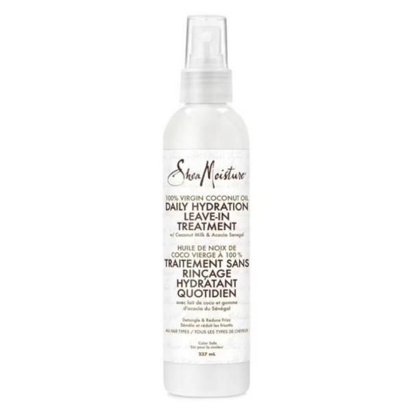 SheaMoisture 100% Virgin Coconut Oil Daily Hydration Leave-In Hair Treatment, 237 ml Daily Hydration Leave-In Hair Treatment