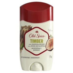 Old Spice Men's Antiperspirant & Deodorant Timber with Sandalwood, 24/7 Sweat Protection, 73 g