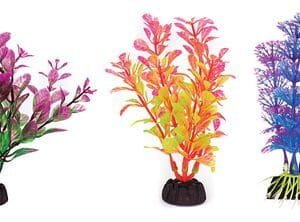 Penn-Plax 4" Color Plants, Aquarium plant pack