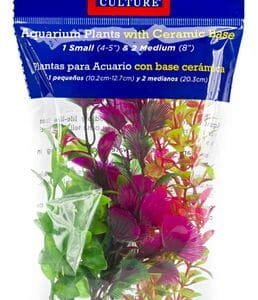 Penn-Plax Aqua Culture 3 Pk Plants Assorted, Aquarium Plant Decorations