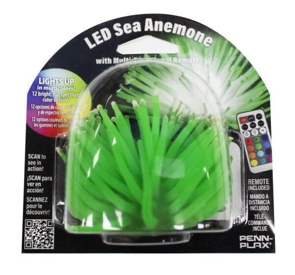 Penn Plax LED Light Up Sea Anemone with Remote Control