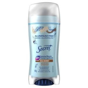 Secret Aluminum Free Deodorant Coconut, 68 g, 68 g