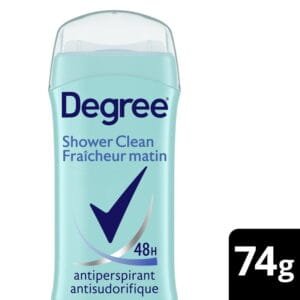 Degree Shower Clean Antiperspirant Stick, 74 g