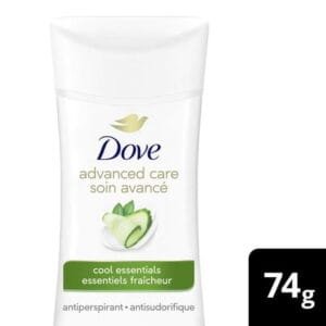 Dove Advanced Care Cool Essentials Scent Antiperspirant, 74 g Antiperspirant
