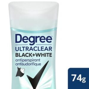 Degree MotionSense Ultraclear Black+White Antiperspirant, 74 g Antiperspirant